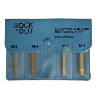 Sock It Out MOK 1 Screw Extractor Set, 4 Pc