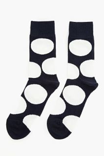 Tiger Of Sweden Navy Oversize Polka Dot Amico Socks for men