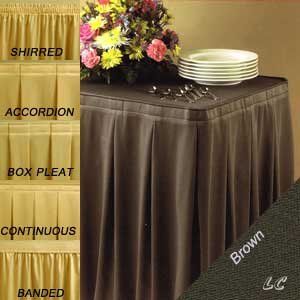 1 Each 6 Foot (30x72x29) Brown Wholesale Restaurant Fitted