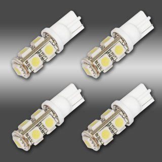 4x 194 168 501 T10 9 SMD White 5050 LED Car Light Bulb : 