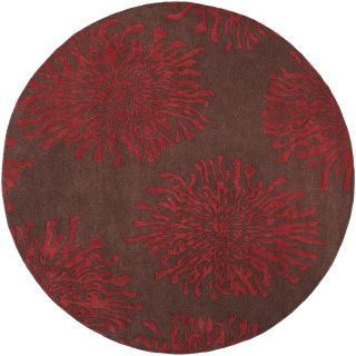Hand tufted Sealy Brown Wool Floral Rug (8 x 8) Today: $629.99 Sale