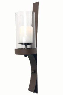 Sullivan Brown Flameless Candle Wall Sconce with Timer