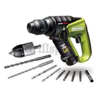 Rockwell RK2513K2 12 Volt LithiumTech H3 3 in 1 Rotary Hammer SDS Drill