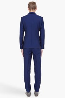 Alexander McQueen Indigo Wool Blend Suit for men