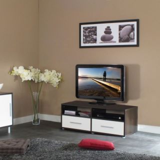 CHERRY Banc TV 100cm 2 tiroirs 2 niches   Achat / Vente MEUBLE TV   HI