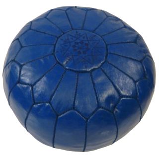 Blue Moroccan Contemporary Leather Ottoman (Morocco) Today $149.99 5