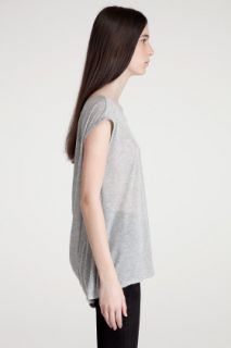 T By Alexander Wang Sheer Cowl Boatneck Tee for women