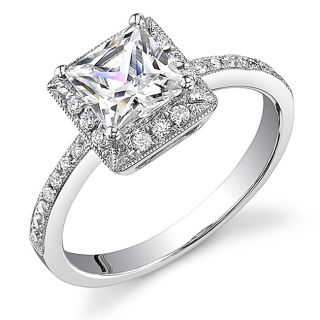 18k White Gold 1ct TDW Certified Diamond Engagement Ring Today $3,219