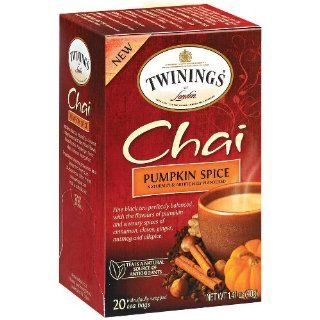 Twinings Pumpkin Spice Chai Tea 20 Count, Pack of 6