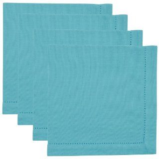 Now Designs Hemstitch Napkins, Turquoise, Set of 4 Home