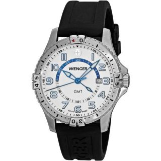 Wenger Mens Squadron GMT White Dial Dual Time Watch Today $274.99