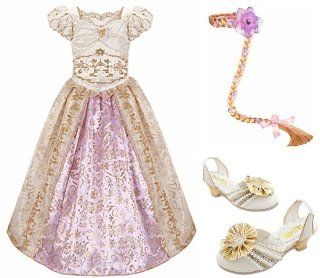 Shoes & Hair Braid (Tangled Ever After Bride Princess Gift Set) Toys