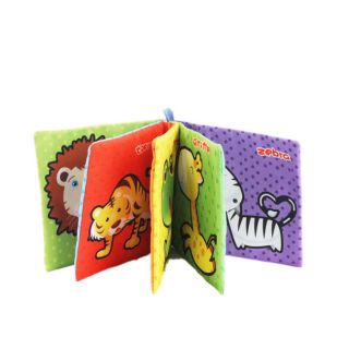Baby Animals Object Recognition Toy Fabric Book