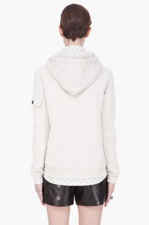 Marc By Marc Jacobs Cream Gwen Quilted Knit Jacket for women
