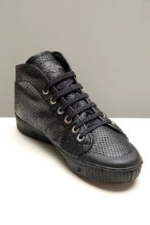Spring Court  B2 Black Leather Shoes for men