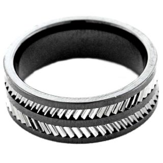 Mens Tungsten and Ceramic Comfort fit Band (8 mm) $64.99