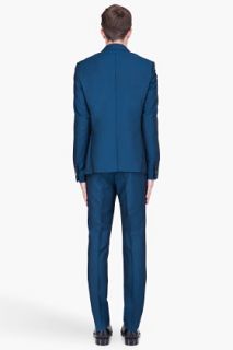 Kenzo Turquoise Mohair Blend Two piece Suit for men