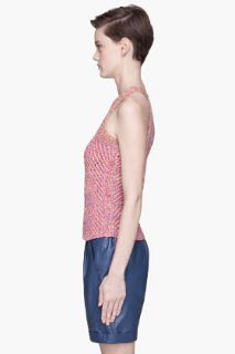 See by Chloé Pink Multicolor Knit Halter Tank Top for women