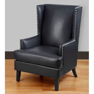 Travis Nailhead Accent Bonded Leather Wing Chair Today: $258.99 3.0 (1