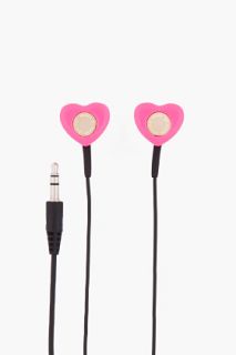 Marc By Marc Jacobs Pink Heart Volume Control Earbuds for women
