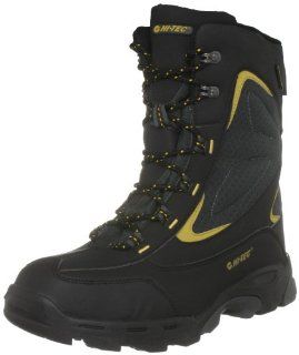  HI TEC Mens Avoriaz 200 WP Hiking Boot, Black/Yellow, US13 Shoes