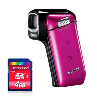 Sanyo VPC CG10 Xacti HD Pink Camcorder with 4GB Memory Card