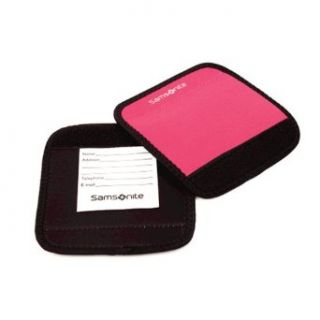 Samsonite Luggage 2 Pack Neoprene Wrap ID Tag, Raspberry