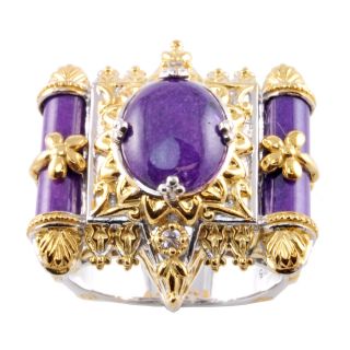 tone purple jade and white sapphire ring today $ 126 59 sale $ 113 93