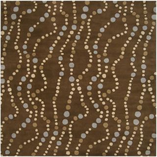 Hand tufted Brown Contemporary Geometric Mayflower Wool Rug (4 Square