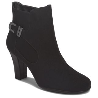 A2 by Aerosoles Role Out Black Fabric Ankle Boot