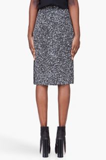 Michael Angel Grey Wool Shooting Star Skirt for women