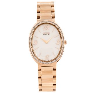Citizen Womens Allura Rose goldtone Diamond Accented Watch Today $