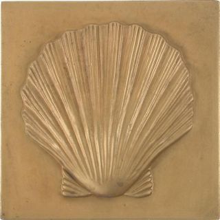 Shell Antique Brass 4 inch Accent Tiles (Set of 4) Today $33.99