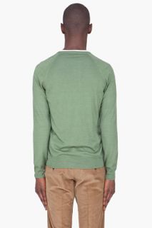 Yves Saint Laurent Green Cashmere Knit Sweater for men