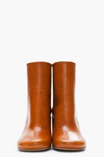 Maison Martin Margiela Coffee Brown Copper lined Boot for women