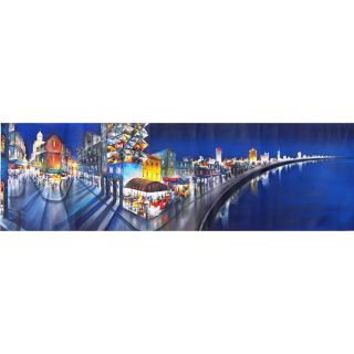 El Malecon (The Waterfront) Canvas Painting (Cuba)