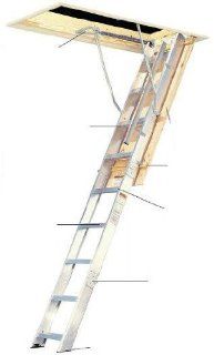 Werner Ladder A2512 12 ft. x 25 in. x 64 in. Aluminum Attic Ladders