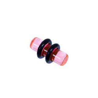 4 Gauge Pink Acrylic Plug Jewelry