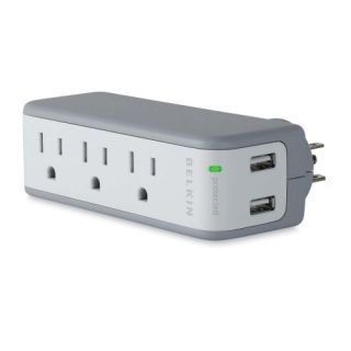 Belkin 5 Outlets Mini Surge Suppressors with USB Charger Today $20.33