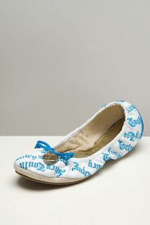 Juicy Couture  Rose Beach Blue Slippers for women