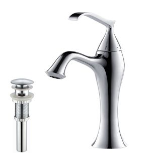 Kraus Ventus Single Lever Basin Faucet and Pop Up Drain with Overflow