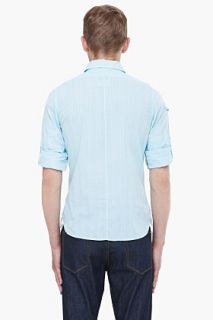G Star Light Blue Dot Print Shirt for men