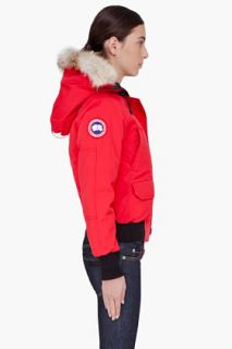 Canada Goose Red Fur Trim Chilliwack Jacket for women