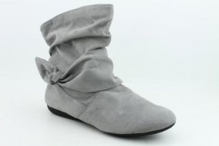 Rampage Womens Benji Short Boot,Grey Suede,10 M US: Shoes