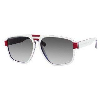 Sunglasses   07V7 White Red Blue (JJ Gray Gradient Lens)   58mm Shoes