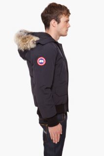 Canada Goose Navy Coyote Fur Hood Chilliwack Jacket for men