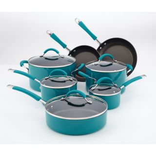 KitchenAid Peacock 12 piece Cookware Set Today $156.99