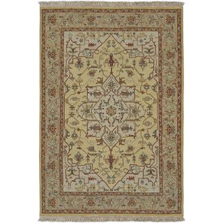 Hand knotted Beige NZ Wool Sangli Rug (8 x 10) Today $752.99 Sale