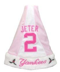 Derek Jeter New York Yankees Pink Santa Hat: Sports