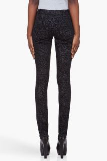 Preen Line Grey & Black Leopard Print Jeans for women